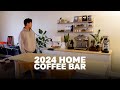 My 2024 home coffee bar setup  coffee vlog