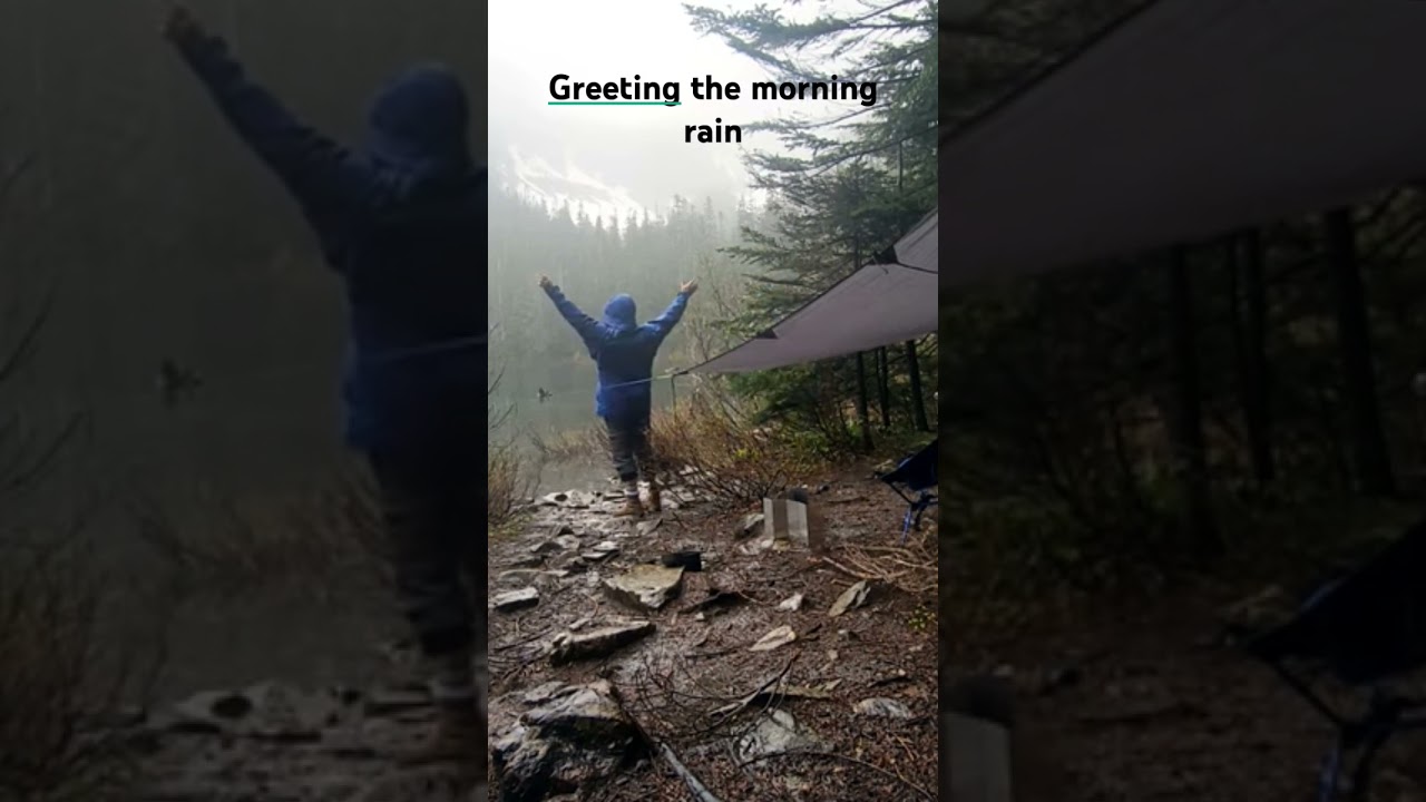 Greeting the morning rain in the PNW  