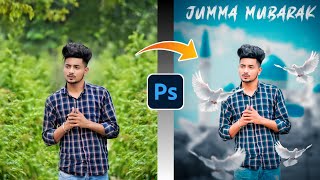 🥰 Jumma Mubarak Complete Photo Editing Tuterial / Png Dng Background Free Download / Prosen Editz.. screenshot 1