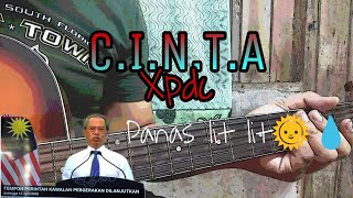 Video thumbnail of "Xpdc-C.I.N.T.A | Tutorial gitar kord & plucking | berkurung lagi kite"