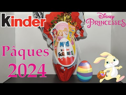 Pâques 2024 - Ouverture d'un Maxi Kinder Surprise Princesses Disney