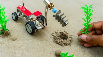 diy tractor mini tree planting machine || tree plant || science project @TechCreatorsOfficial 