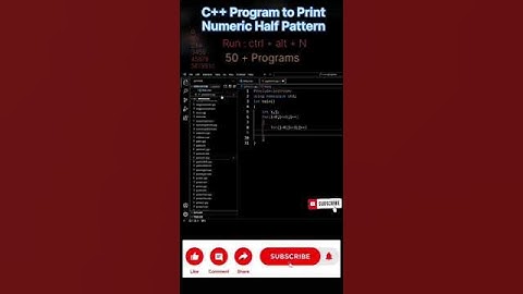 program to pattern in C++| #youtube #ytshorts #trending #shorts #music #coding #reels #music #python