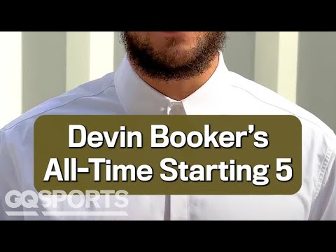 Devin Booker's Starting 5? Bron, KD, Kobe, Jordan & Olajuwon