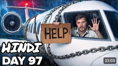 Survive 100 Days Trapped In Private Jet In Hindi Win Private Jet Hindi video #mrbeasthindi #mrbeast