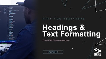 HTML For Beginners - Headings & Text Formatting [ Lesson 3 ]