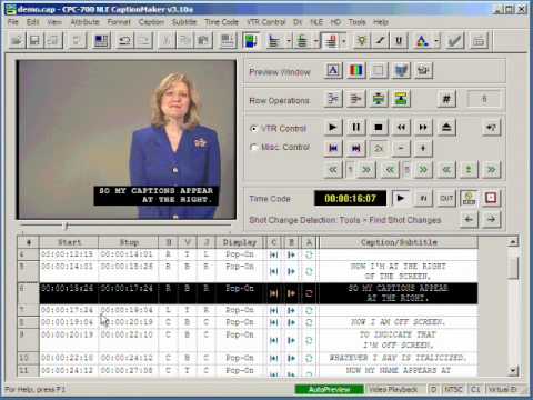 CaptionMaker - How to check timestamp