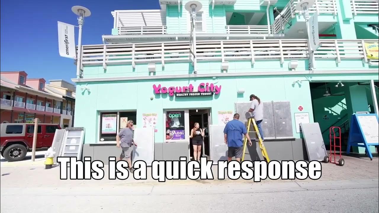 YOGURT CITY (John's Pass)🌀Hurricane Ian 🌀preparation. Ben Mallah YouTube