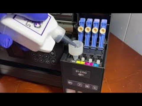 How to fill an Epson ET-2750 Eco Tank Printer with Eco Stencils printer