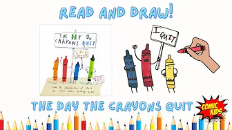 Read + Draw: The Day The Crayons Quit Read Aloud | Drawing Tutorial for Kids