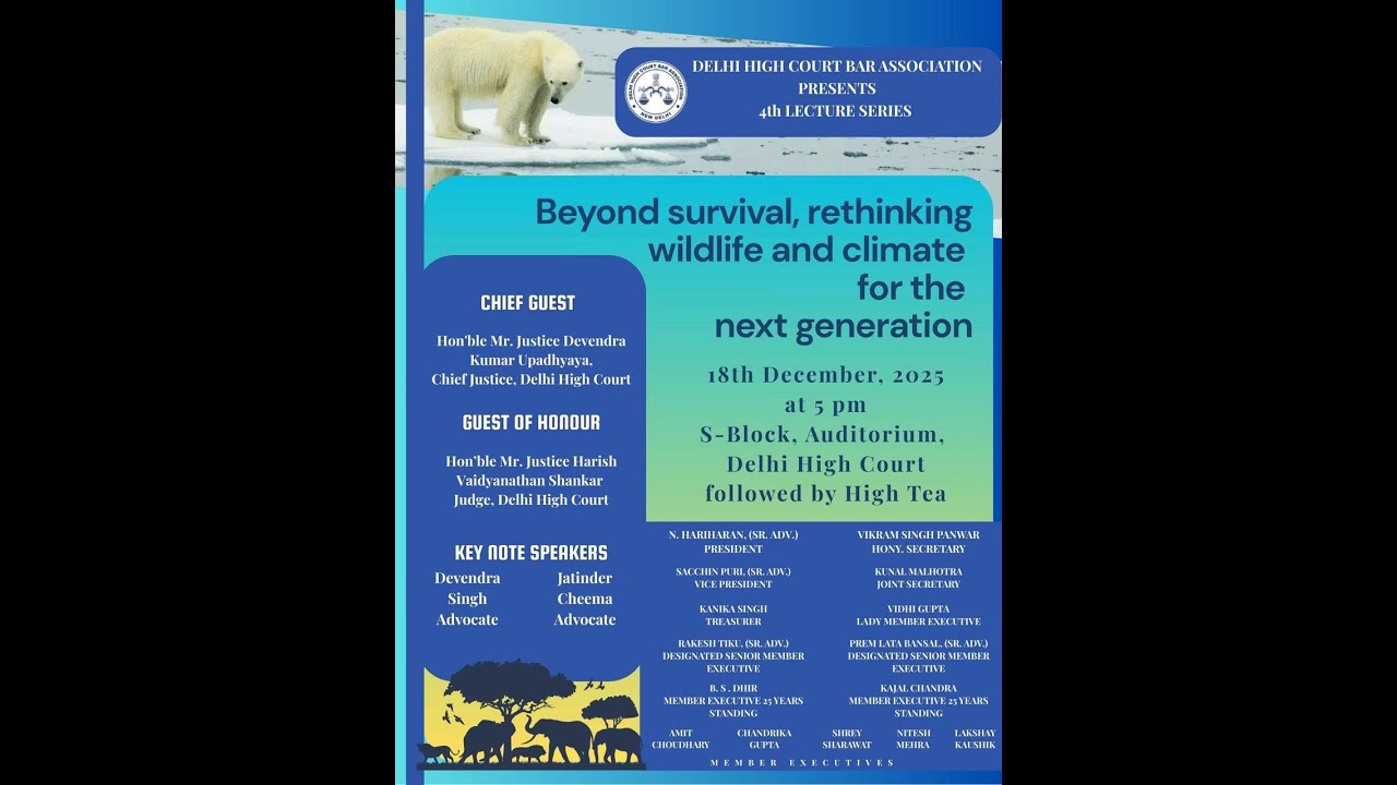 DHCBA To Host Lecture On “Rethinking Wildlife And Climate For The Next Generation”