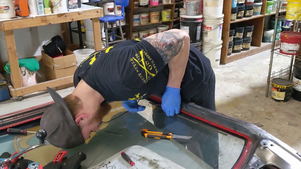 OEM S13 Glass Removal & Install on Carbon Fiber Hatch