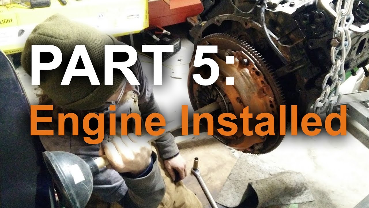 Dodge Dakota Engine Rebuild: Part 5 - Engine Installed - YouTube
