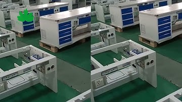 WellwillGroup Dental lab bench 1 8m WWG DS180 Blue Dental Laboratory bench C1012