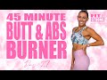 45 Minute Butt and Abs Burner Workout | Fit & Strong At Home - Day 27