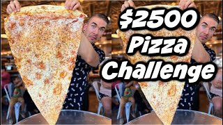 WORLD’S LARGEST SLICE OF PIZZA CHALLENGE | $2500 PRIZE | WITH JOEY CHESTNUT RECORD | Man Vs Food