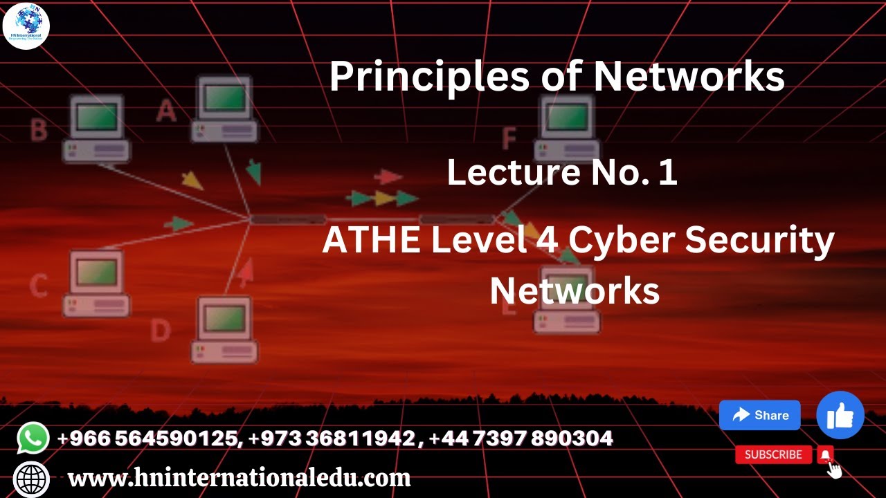 Principles of Networks Lecture 1 ATHE Level 4 Computing - YouTube