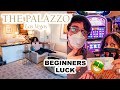 Our Stay at PALAZZO Las Vegas | LARGEST STANDARD Suite on the Strip + Our FIRST SLOT WIN!!