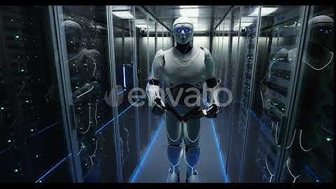 Humanoid Robot Waving To Camera | Stock Footage - Envato elements