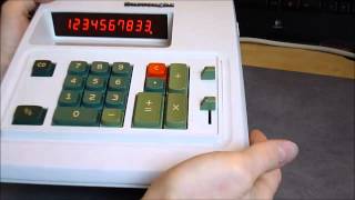 1974 vintage Burroughs C5156 calculator cleaned
