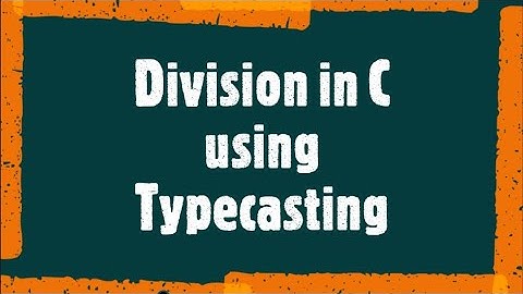 Program For Division using Typecasting in C || Tech DotTeach || Turbo c++