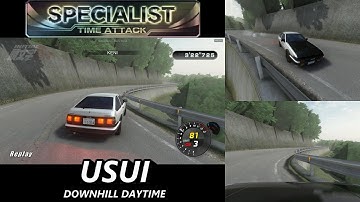 [Replay] Initial Unity USUI 碓冰 AE86，TIME ATTACK，頭文字 Unity，頭文字D，DOWNHILL，DAYTIME，SPECIALIST，白金，碓冰峠