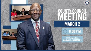 Richland County Council Meeting, Mar 2, 2021