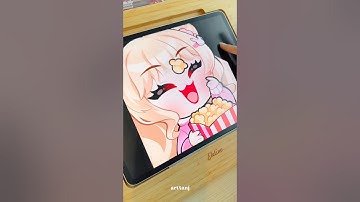 POPCORN #emote ANIMATION in Procreate Dreams on the iPad 🍿 #art #procreate