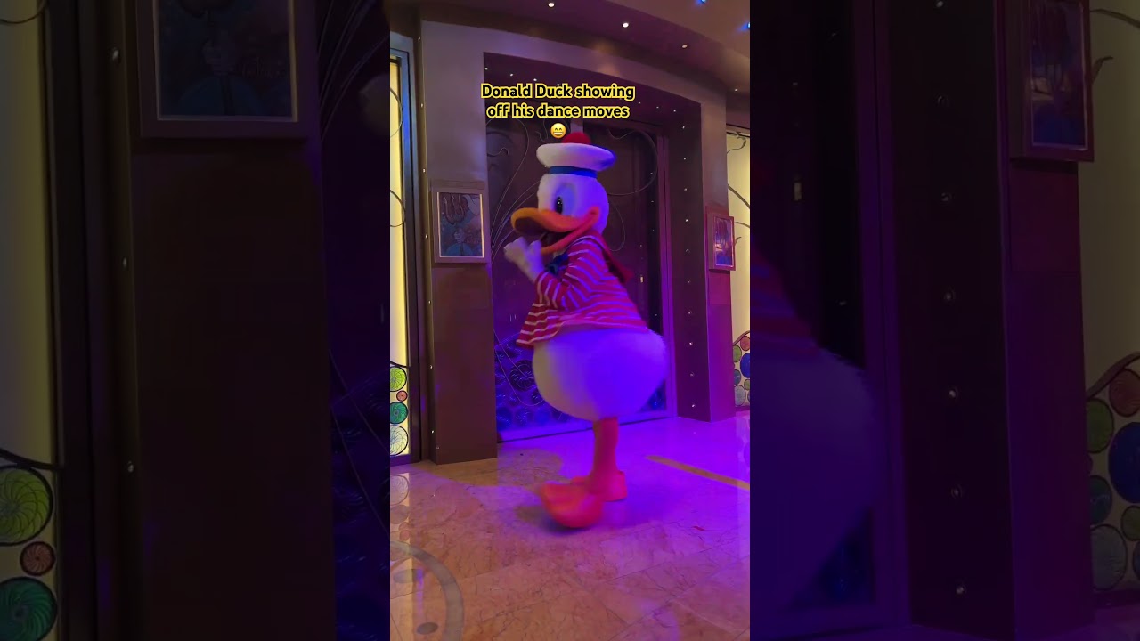 Can Donald Duck Dance? #disneycruiseline #disneywonder