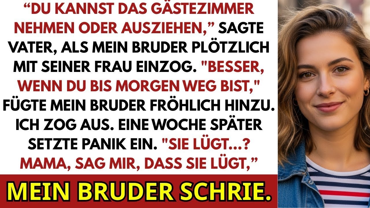 Beim Familienessen Sagten Meine Eltern Nimm Das Gästezimmer – Oder Zieh Aus. Also Ich