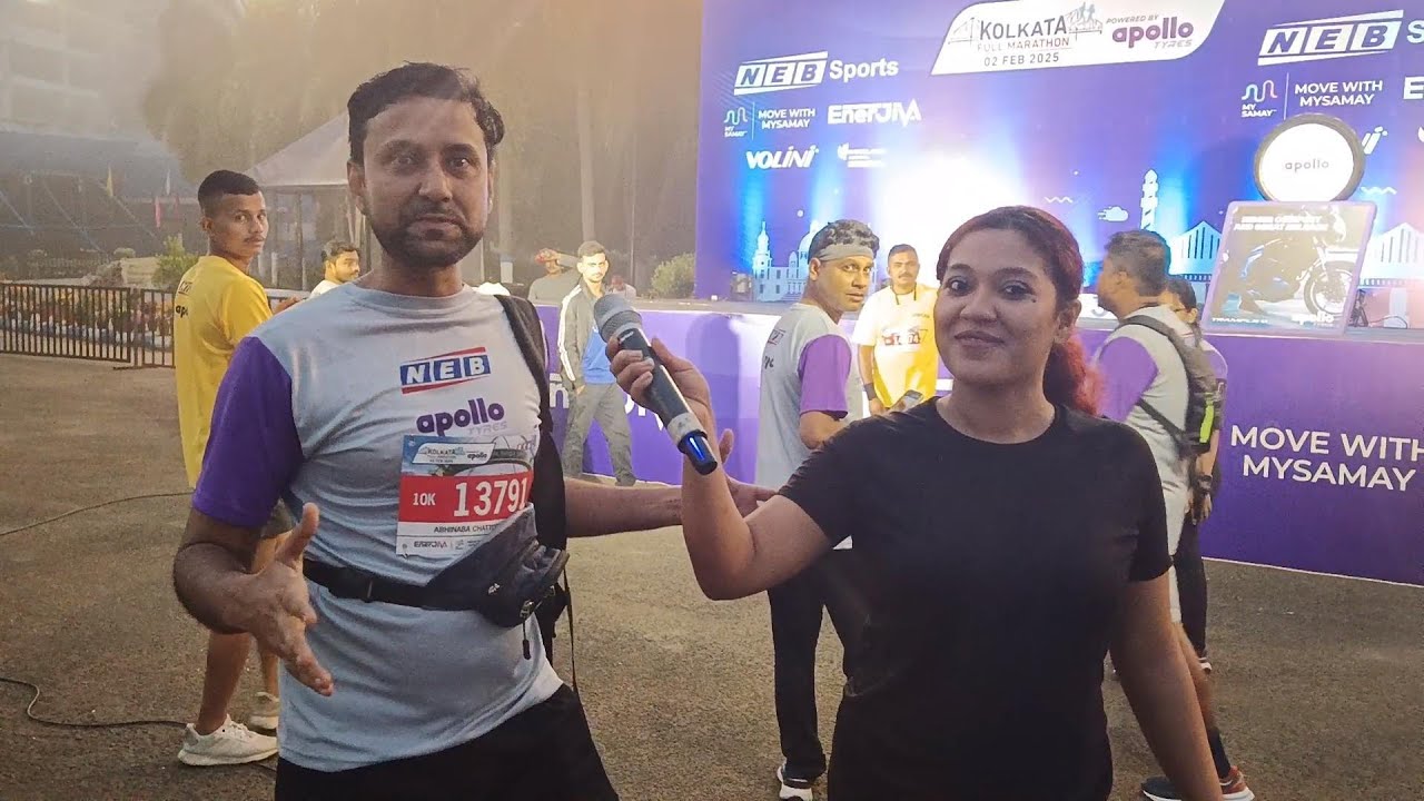 🏃 Kolkata Marathon 2025 | Powered by NEB Sports | Meet India Cricketer Nitish Rana