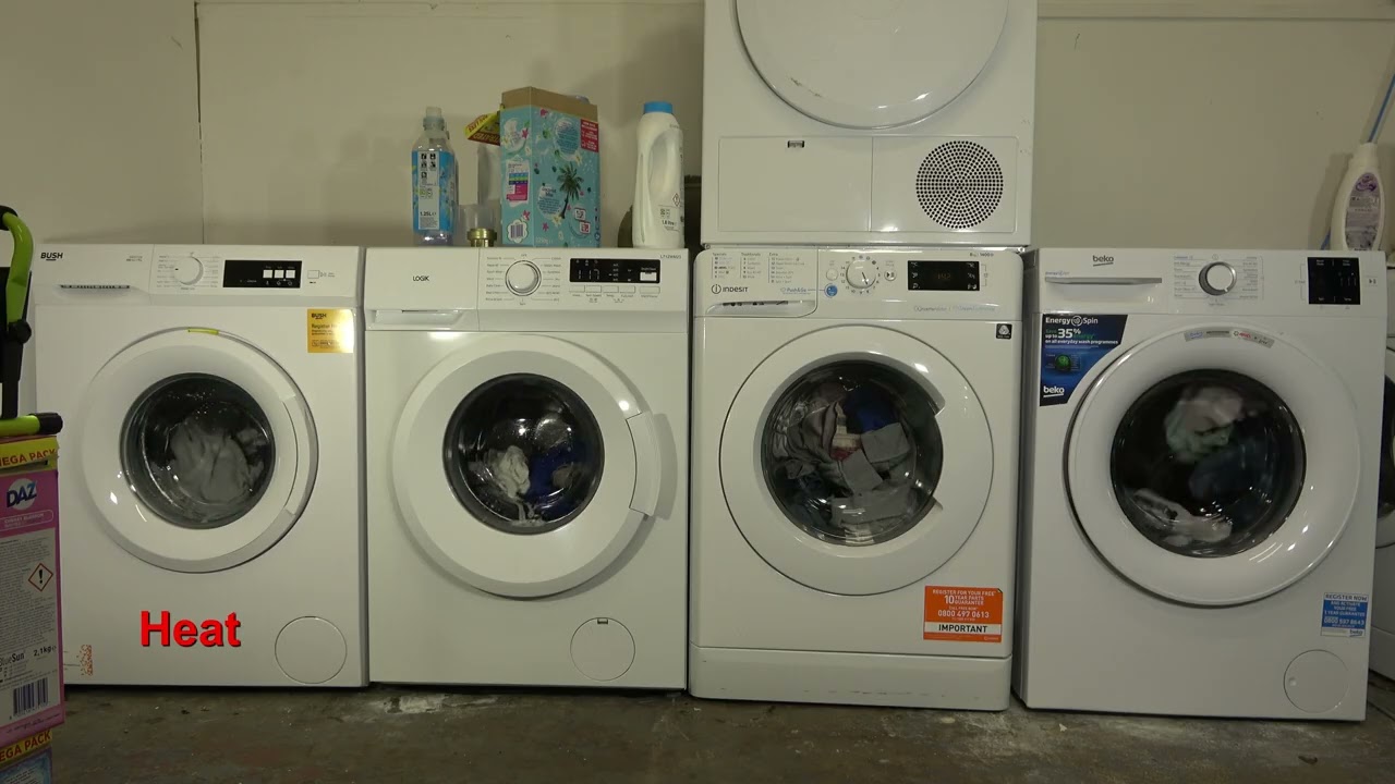 Wash Race : Beko B300 vs. Indesit Innex vs. Logik vs. Bush / Mix 40'c