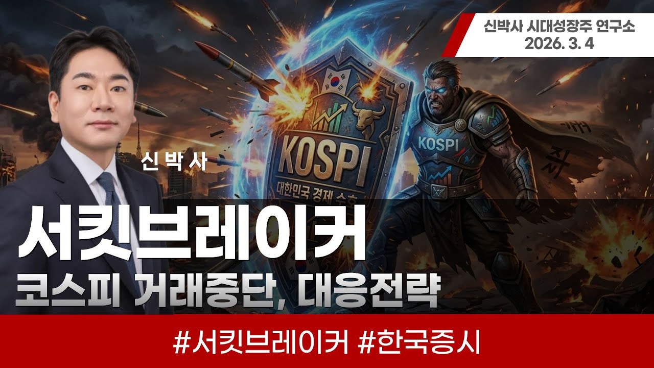 긴급 라이브합니다. 코스피 거래중단. 서킷브레이커 어떻게 대응해야하나