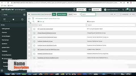 Survey Designer & Survey Configuration | | ServiceNow Application Development Training | E16