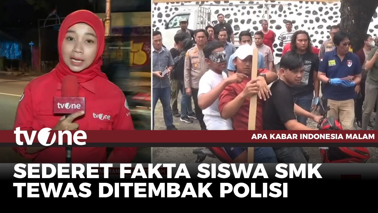 Prarekonstruksi Pelajar Tewas Ditembak Oknum, Polisi Bawa 4 Tersangka Tawuran ke TKP | AKIM tvOne