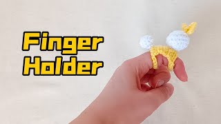 How to Crochet Cute Finger Holder 🐥 | Easy Amigurumi Finger Grip Tutorial