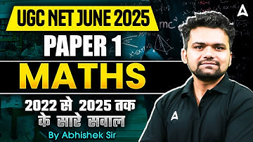 UGC NET Paper 1 Maths Previous Year Question | UGC NET June 2025 | By Abhishek Sir