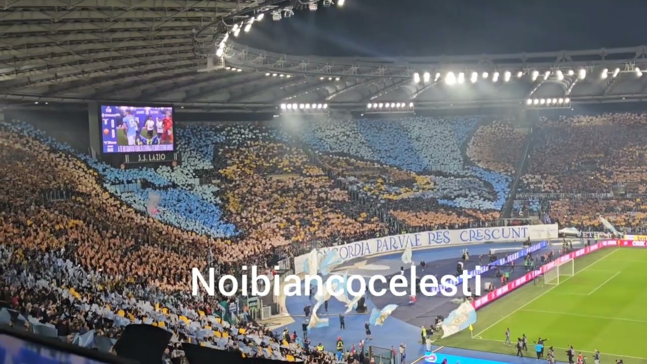 #Lazio - #Roma 0-0 i tifosi biancocelesti cantano 