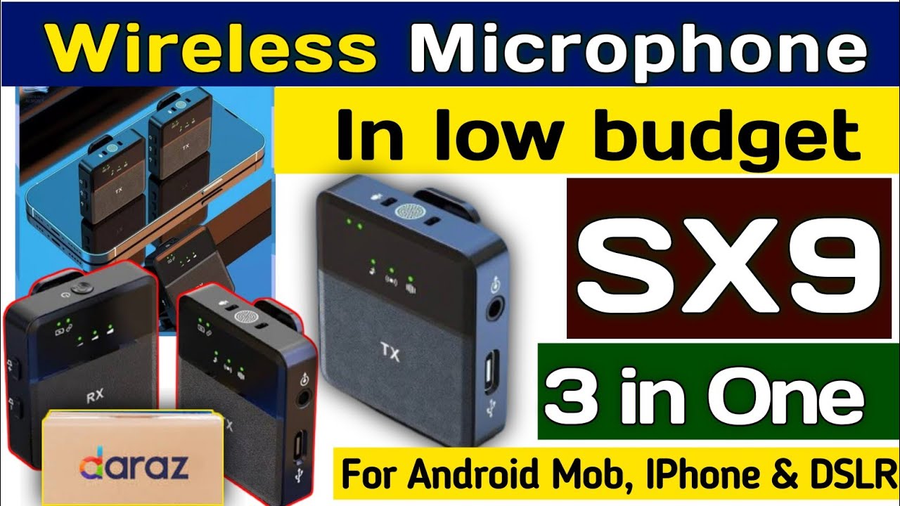 ENRG  true Wireless Go Microphone From Daraz || 3 in One || Wireless Mic ||  iPhone, Android & Dslr