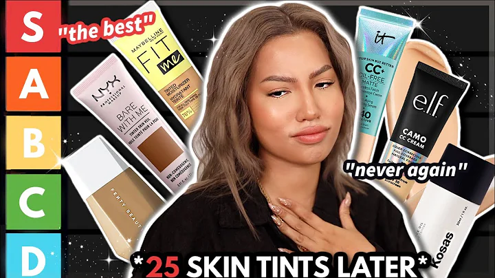 RANKING ALL OF MY SKIN TINTS *from best to worst* [oily skin]