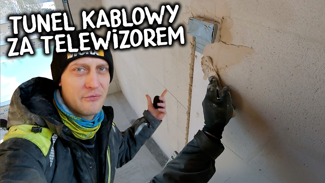 Jak zrobić tunel dla kabli pod telewizor na ścianie - Fox Corner