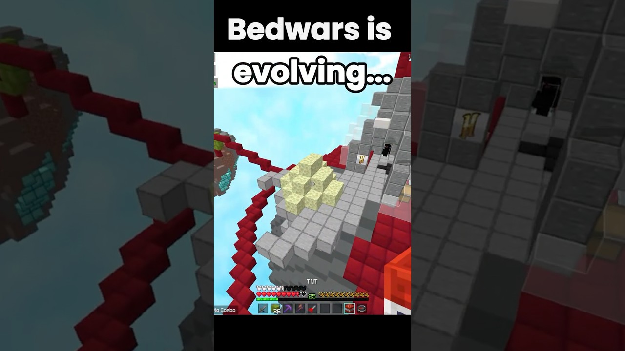 Bedwars Evolution (bw clip 24)  #minecraft #viral #shorts #bedwars #combo #hypixel #evolution #aura