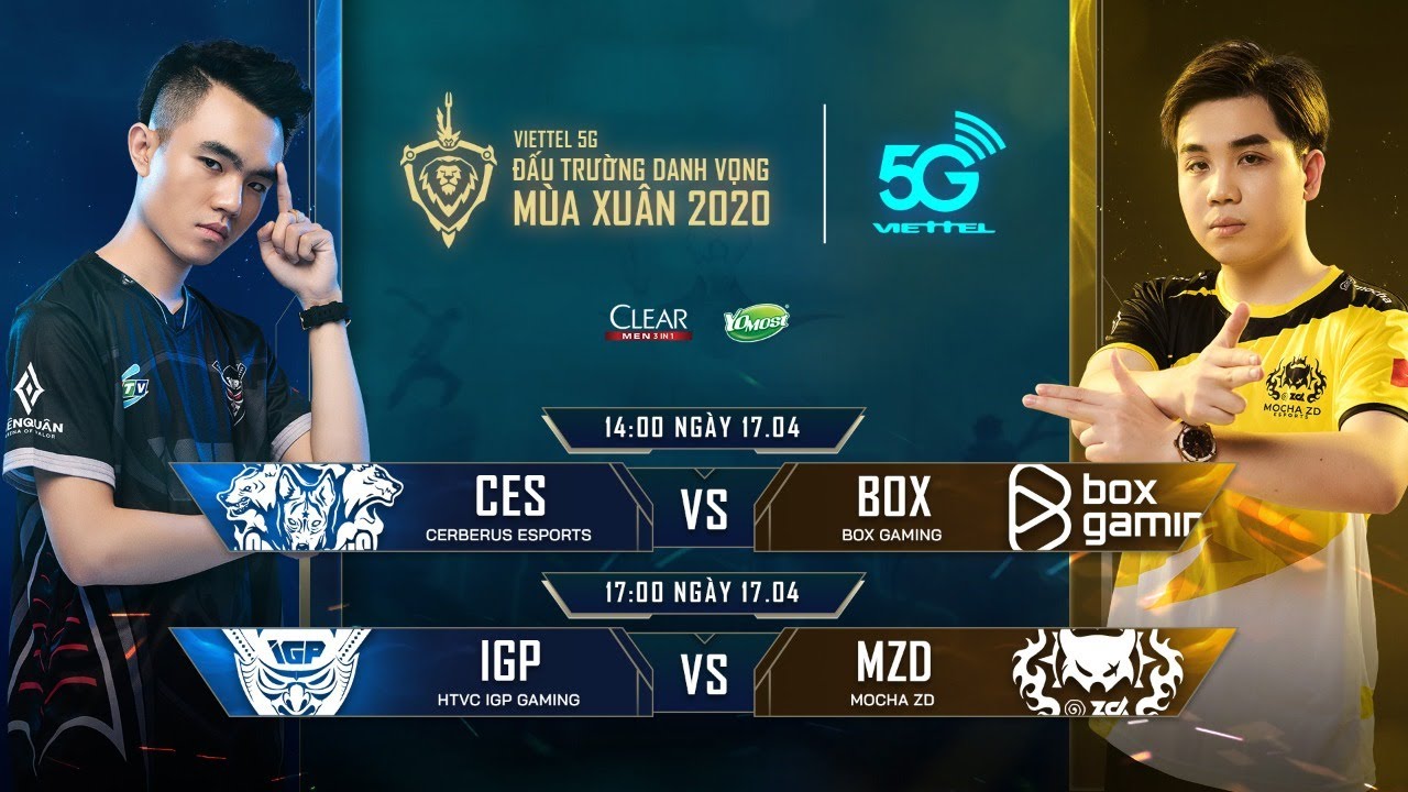 CES vs BOX | IGP vs MZD  [17.04.2020] - Viettel 5G ĐTDV mùa Xuân 2020