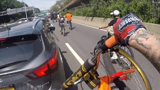 TAKING OVER NYC HIGHWAY ON BIKES!!