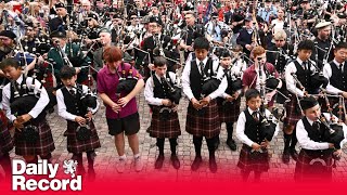 Bagpipers claim world record with AC/DC's 'It's a Long Way to the Top'