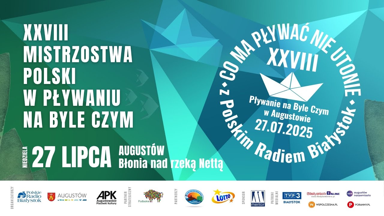 XXVIII Mistrzostwa Polski w Pływaniu na byle czym - Co ma pływać nie utonie 2025