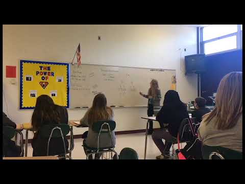 Sixth-grade teacher Amber Shirley teaches a math lesson at Mount View High School