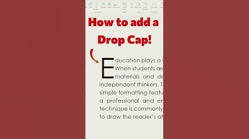 Een decoratieve initiaal toevoegen in Microsoft Word