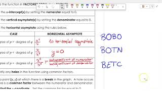 Graphing Rational Functions (4.9 Notes)