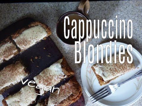 Cappuccino Blondies // VEGAN RECIPE